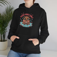 Capybara Good Vibes Only Design Unisex Hoodie