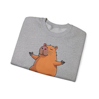 Yoga Capybara Meditation Pose Unisex Sweatshirt