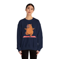 Yoga Capybara Meditation Pose Unisex Sweatshirt