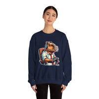 Gamer Capybara with Headset and Controller Unisex Sweatshirt