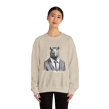 usiness Capybara in Suit and Tie Unisex Sweatshirt