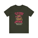 Capybara October Pink Breast Cancer Support Unisex T-Shirt
