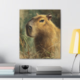 Majestic Capybara Portrait Canvas