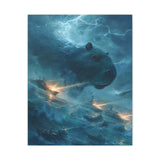 Kaiju Capybara Attack Canvas Print