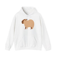 Clean Cartoon Capybara Character Unisex Hoodie