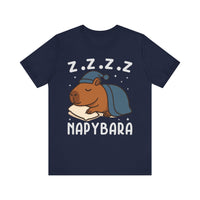 Napybara Funny Sleeping Capybara Design Unisex T-Shirt