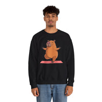 Yoga Capybara Meditation Pose Unisex Sweatshirt