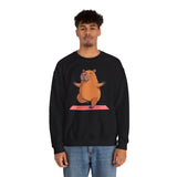 Yoga Capybara Meditation Pose Unisex Sweatshirt