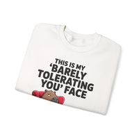 Funny Capybara Barely Tolerating You Face Unisex Sweatshirt