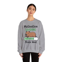 Funny Capybara Motivation Loading Please Wait Unisex Sweatshirt