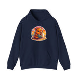 Adorable Capybara Sunset Reading Vibes Unisex Hoodie