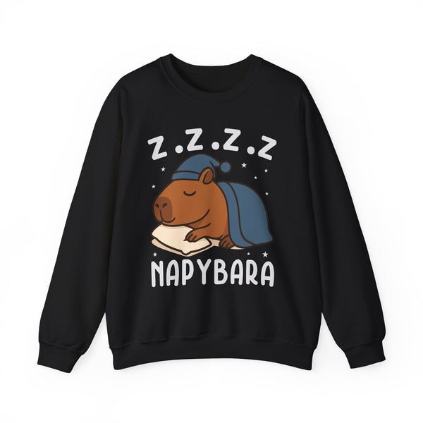 Napybara Funny Sleeping Capybara Design Unisex Sweatshirt