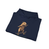 Skater Capybara Riding Skateboard Unisex Hoodie