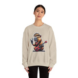 Rockstar Capybara with Electric Guitar Unisex Sweatshirt