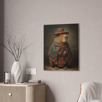 Andean Capybara Elegance Canvas Print