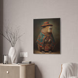 Andean Capybara Elegance Canvas Print