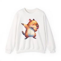 Capybara Doing the Dab Funny Cartoon Unisex Sweatshirt