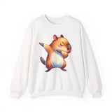 Capybara Doing the Dab Funny Cartoon Unisex Sweatshirt