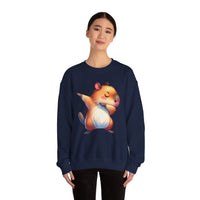 Capybara Doing the Dab Funny Cartoon Unisex Sweatshirt
