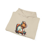 Gamer Capybara with Headset and Controller Unisex Hoodie