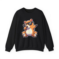 Dabbing Capybara Squad With Sunglasses Unisex Sweatshirt