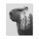 Into the Woods with Capybara Canvas Print