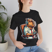 Gamer Capybara with Headset and Controller Unisex T-Shirt
