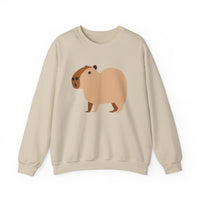 Clean Cartoon Capybara Character Unisex Sweatshirt