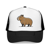 Minimal Capybara Outline Trucker Hat