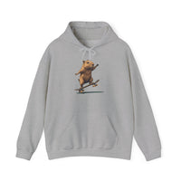 Skater Capybara Riding Skateboard Unisex Hoodie