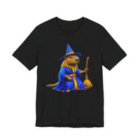 Wizard Capybara in Magic Robe Unisex T-Shirt