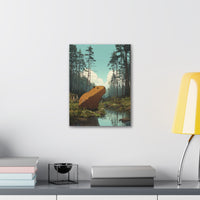 Ghibli Style Capy in the Wild Canvas Print