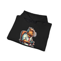 Gamer Capybara with Headset and Controller Unisex Hoodie