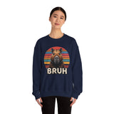 Retro Capybara Bruh Expression Unisex Sweatshirt