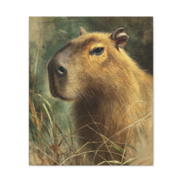 Majestic Capybara Portrait Canvas