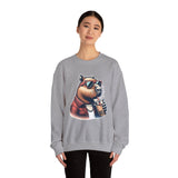 Stylish Capybara with Sunglasses and Boba Unisex Sweatshirt