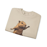 Skater Capybara Riding Skateboard Unisex Sweatshirt
