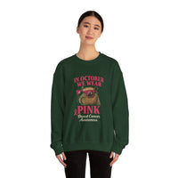 Capybara October Pink Breast Cancer Support Unisex Sweatshirt