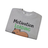 Funny Capybara Motivation Loading Please Wait Unisex Sweatshirt