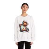 Gamer Capybara with Headset and Controller Unisex Sweatshirt