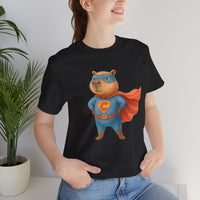 Mighty Capybara Superhero Pose Unisex T-Shirt