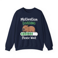 Funny Capybara Motivation Loading Please Wait Unisex Sweatshirt