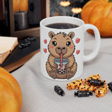 Bubble Tea Bliss with Capy Ceramic Mug