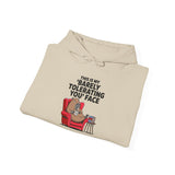 Funny Capybara Barely Tolerating You Face Unisex Hoodie