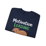 Funny Capybara Motivation Loading Please Wait Unisex Sweatshirt