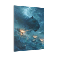 Kaiju Capybara Attack Canvas Print