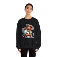 Gamer Capybara with Headset and Controller Unisex Sweatshirt