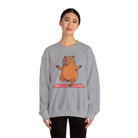 Yoga Capybara Meditation Pose Unisex Sweatshirt