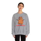 Yoga Capybara Meditation Pose Unisex Sweatshirt