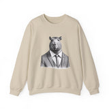 usiness Capybara in Suit and Tie Unisex Sweatshirt